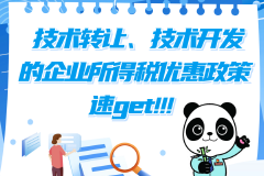 技術轉讓、技術開發的企業所得稅優惠政策速覽
